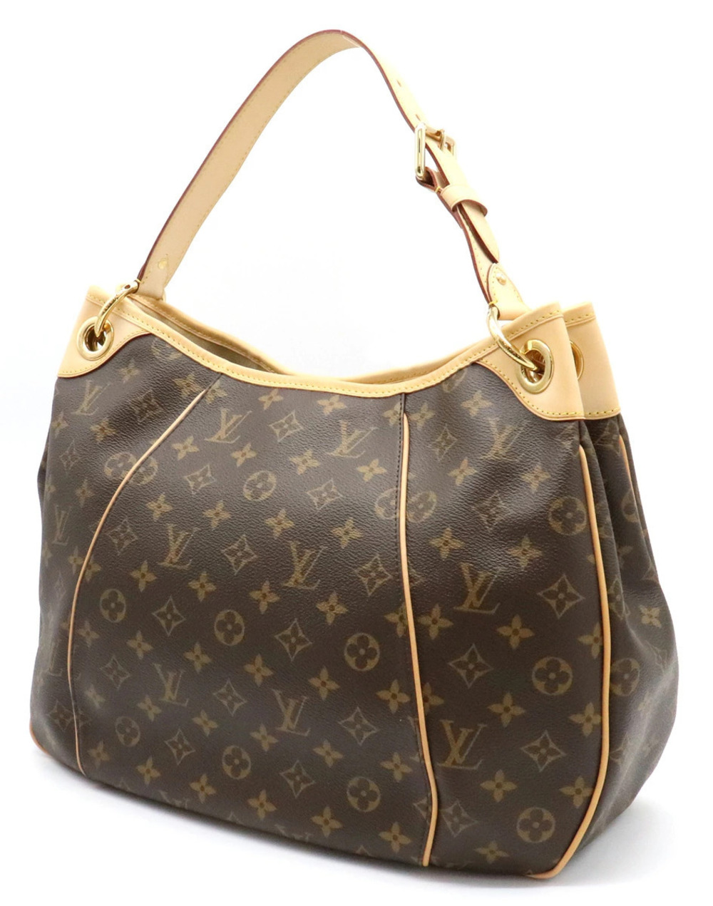 Louis Vuitton Galliera Monogram Shoulder Tote 2way Bag Brown